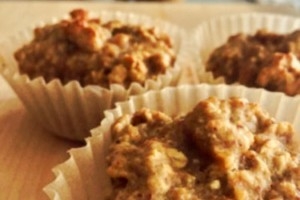 Maple Peanut Butter Oatmeal Muffins