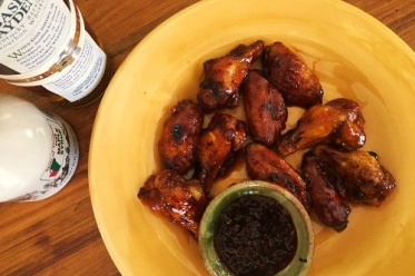 Maple Bourbon Chipotle Chicken Wings