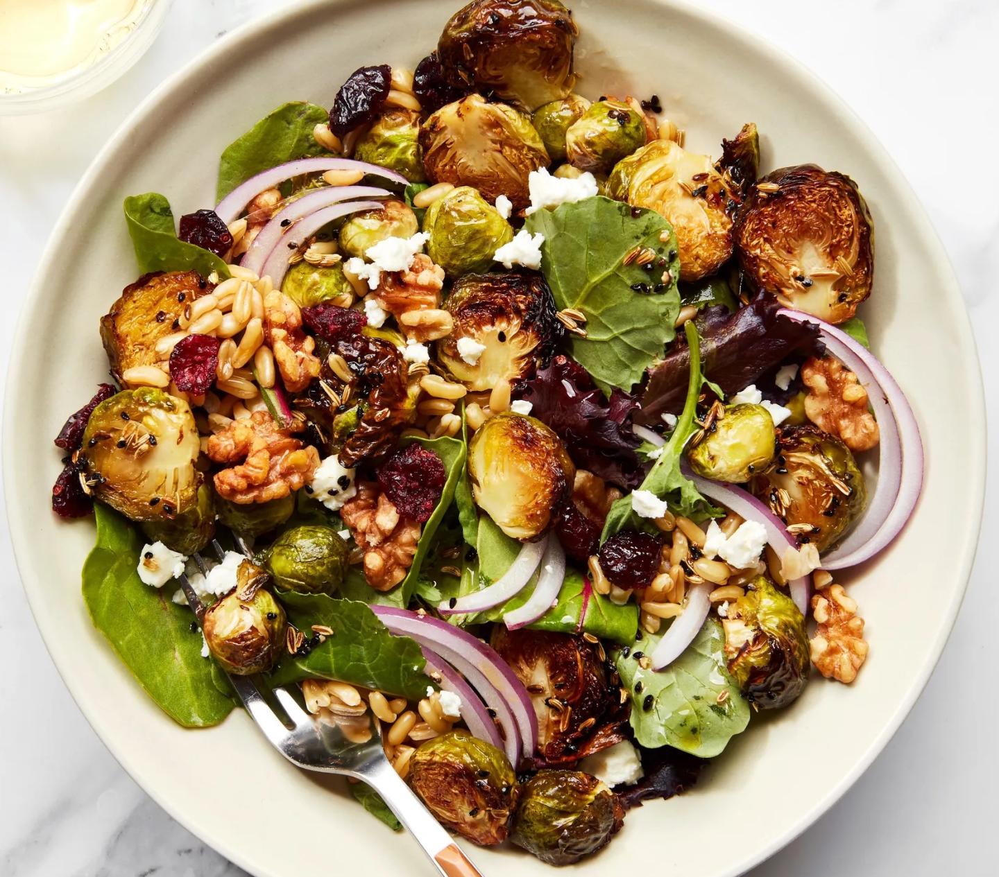 Air Fried Brussels Sprouts with Maple