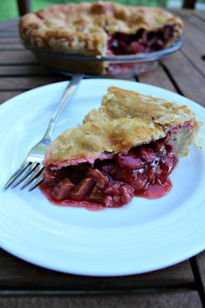 Strawberry Maple Rhubarb Pie