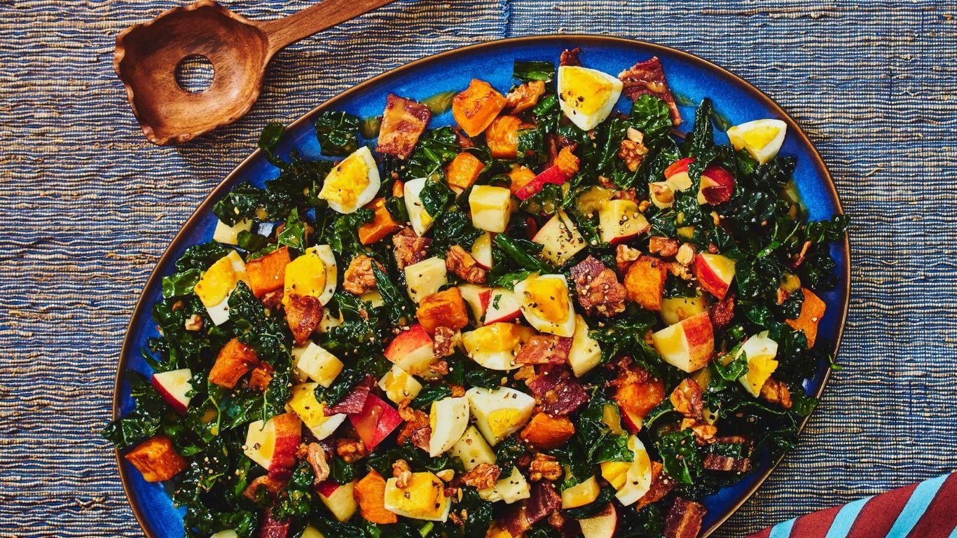 Maple-and-Bacon Fall Chopped Salad
