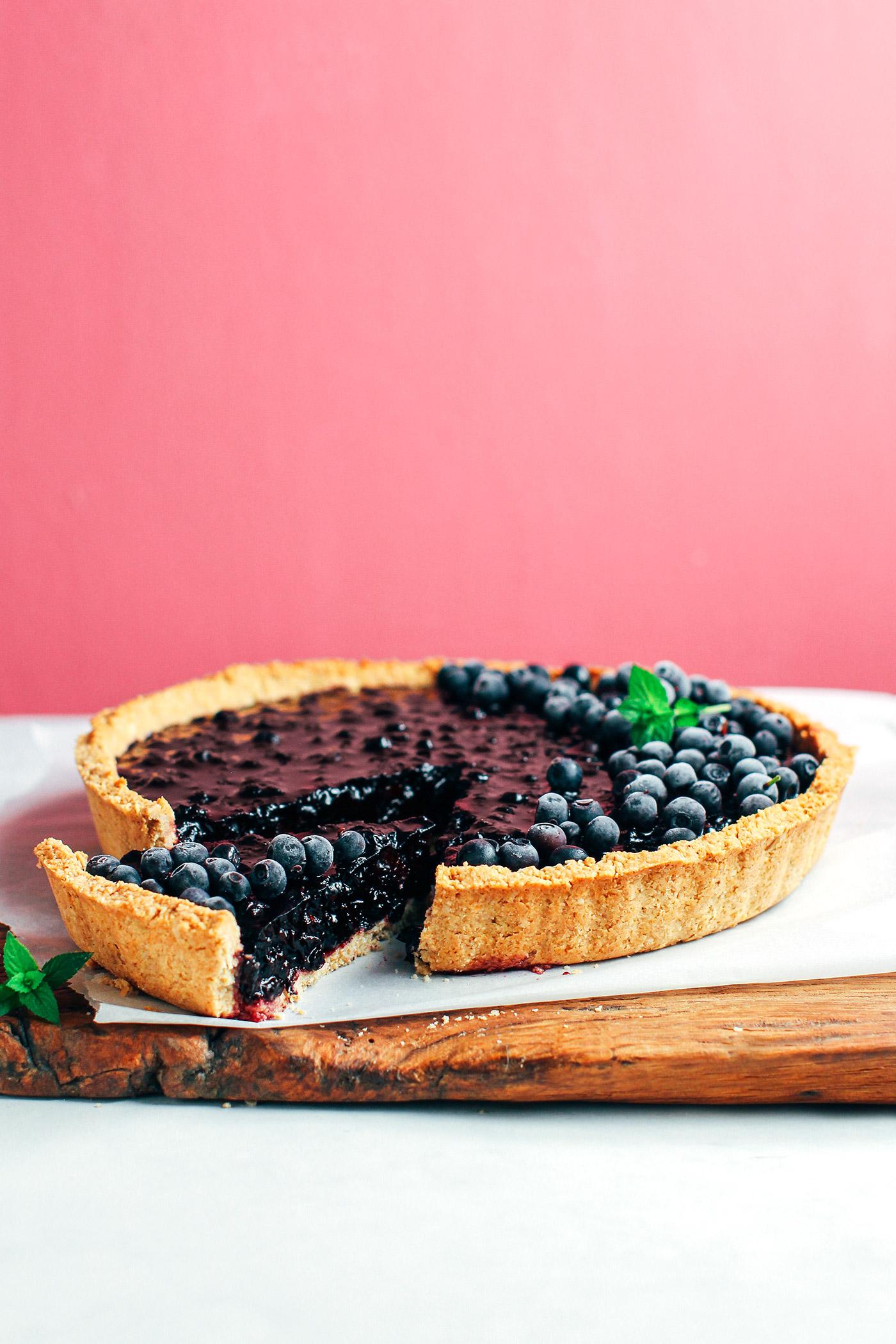 Thick Maple Blueberry Tart