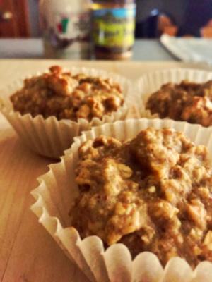 Maple Peanut Butter Oatmeal Muffins