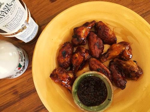 Maple Bourbon Chipotle Chicken Wings